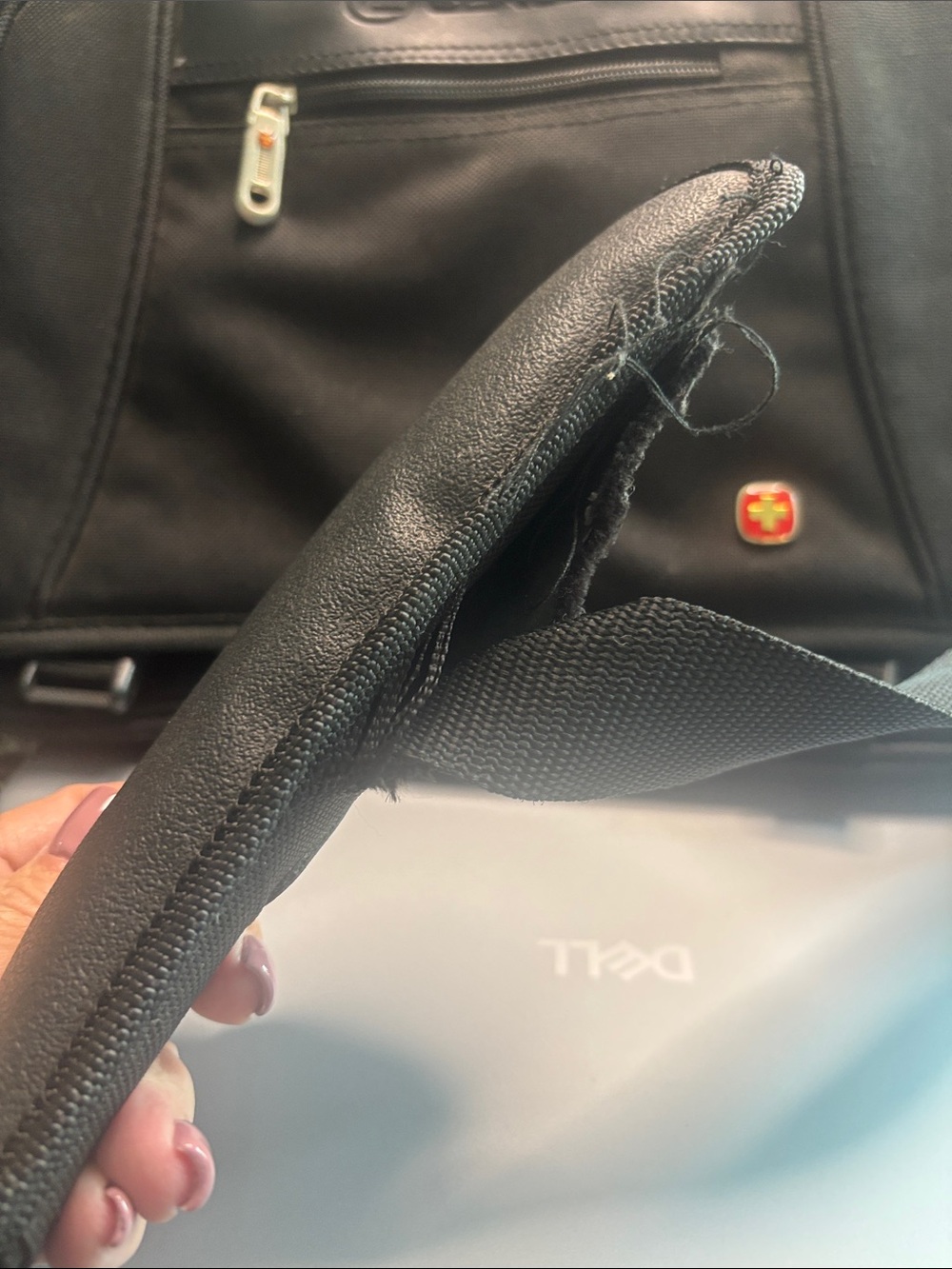 Black Men's Briefcase Laptop Bag - Picture 3 of 15